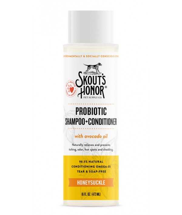 Skout's Honor Shampoo-Acondicionador Probiotico Madreselva